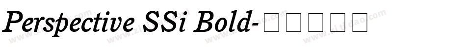 Perspective SSi Bold字体转换